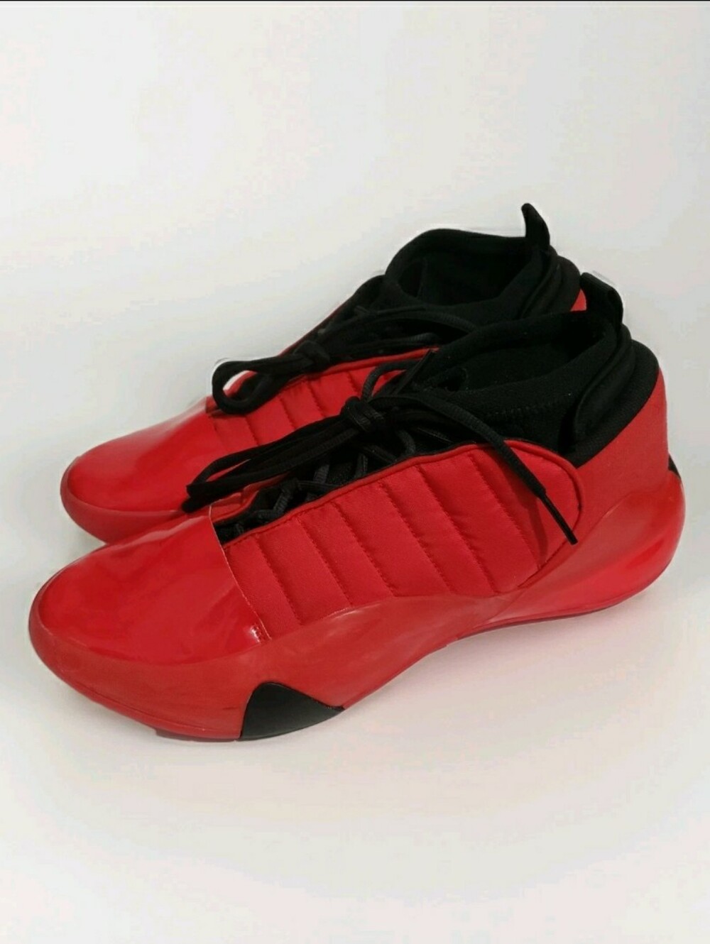 Adidas APE 779001 Basketball Shoes Mens 13.5 Red Black High Top Snoe S Well Main